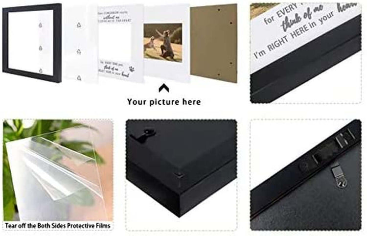 Pet Memorial Picture Frame, Sympathy Loss Gift, Dog Cat Remembrance Keepsake Tribute