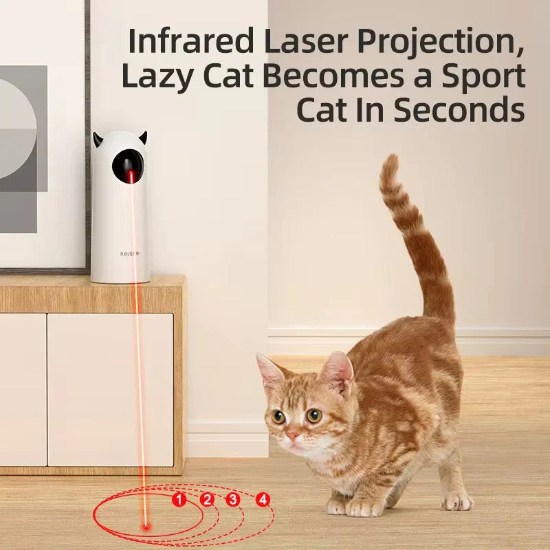 Automatic Interactive LED Laser Cat ToyAutomatic Cat Toy – Interactive Smart LED Laser