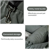 dog car booster seatDog Car Seat, Dog Booster Seat, 2-In-1 Car Seat Bed for Dogs with Storage Pocket Waterproof Non-Slip Pet Car Seat for Dogs Safe Comfortable Removable Cover & Cushion