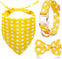 Large dog collar cuteLarge Dogs Collar Cute, Girl Dog Collar with Bow Tie, Fall Dog Bandana Collar, Bowtie Dog Collar for Medium Dogs, Female Dog Collar Christmas, Dog Girl Collar Yellow for Medium and Large Dogs