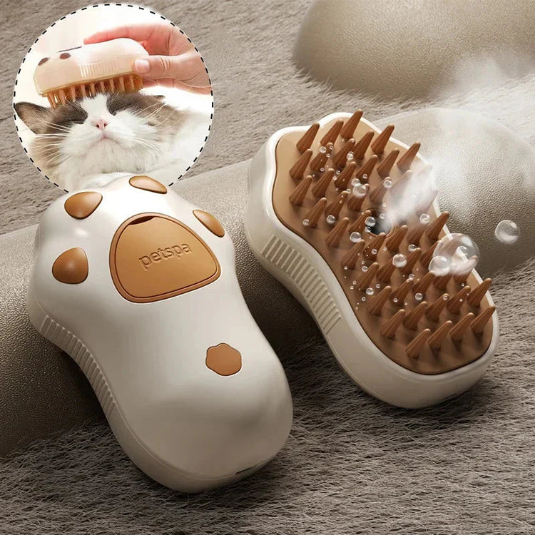 3-in-1 Electric Cat Steam Grooming BrushElectric Cat Steam Brush – 3-In-1 Pet Grooming Comb with Water Spray for Cats and Dogs, USB Rechargeable