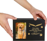 pet urns for dogs and catsPet Urns for Dogs or Cats - Dog Keepsake Box, Cremation Urn with Photo Frame, Large Wooden Urn (170 Cubic Inches)