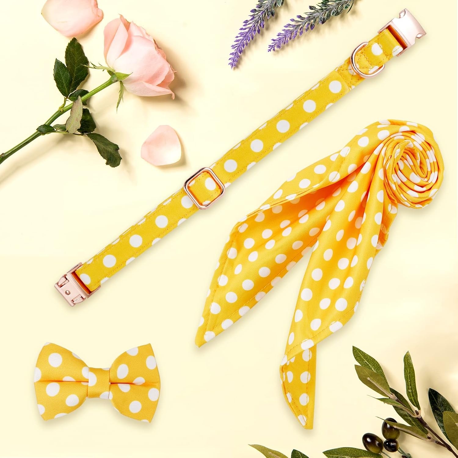 Large dog collar cuteLarge Dogs Collar Cute, Girl Dog Collar with Bow Tie, Fall Dog Bandana Collar, Bowtie Dog Collar for Medium Dogs, Female Dog Collar Christmas, Dog Girl Collar Yellow for Medium and Large Dogs