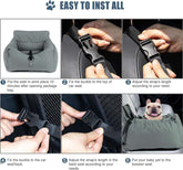 dog car booster seatDog Car Seat, Dog Booster Seat, 2-In-1 Car Seat Bed for Dogs with Storage Pocket Waterproof Non-Slip Pet Car Seat for Dogs Safe Comfortable Removable Cover & Cushion