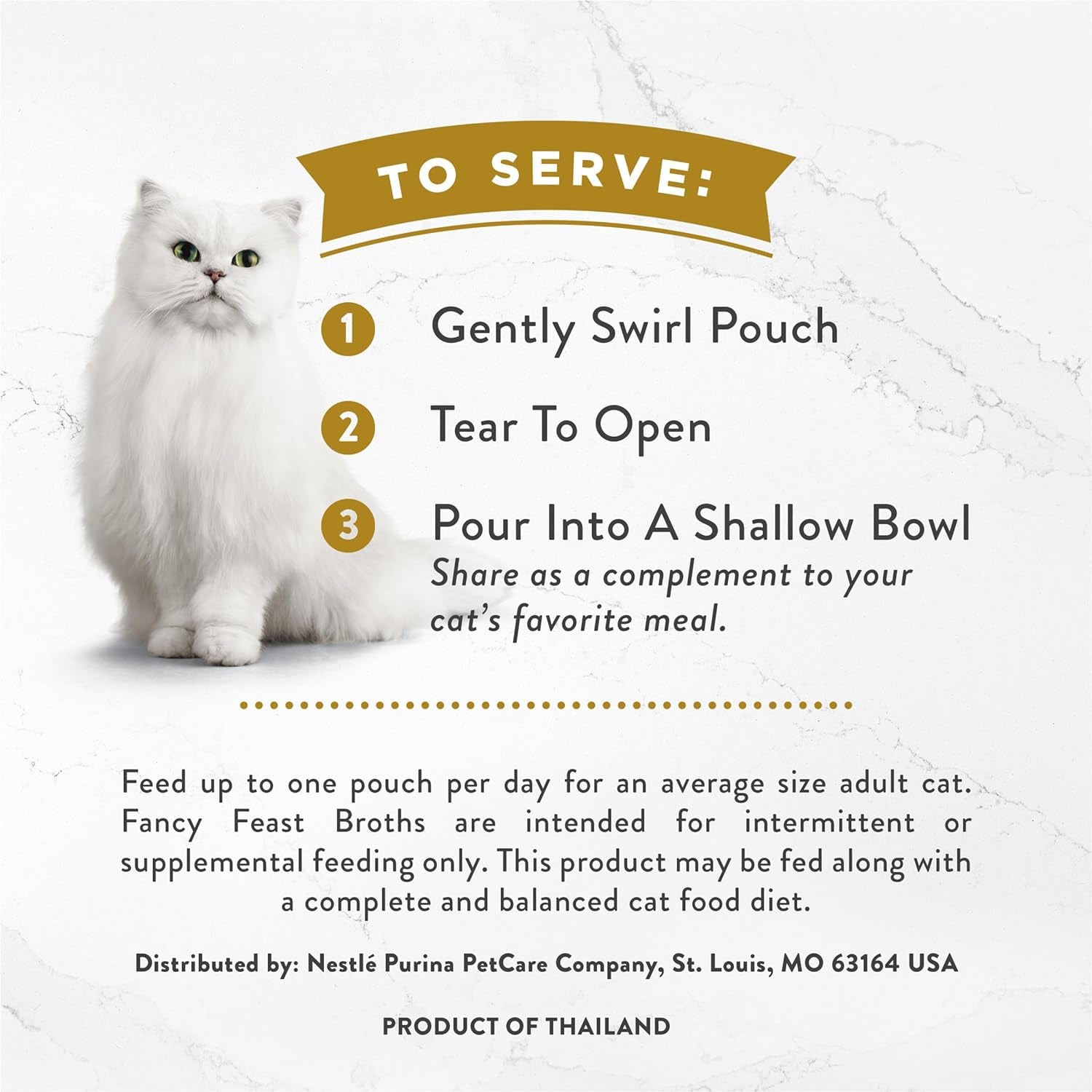 Purina  Broths Creamy Senior Cat Food Topper with White Meat Chicken & Vegetables, Pack of 16, 1.4 Oz Pouches