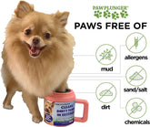 Paw Plunger – Dog Paw Cleaner - Dog and Puppy Essentials - Portable Dirty Paw Washer - Ideal for Medium Dogs - Black