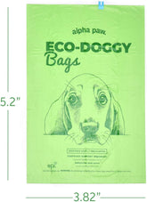 Eco-Doggy Bags & Portable Dispenser - 60 Odor-Blocking, Biodegradable Poop Bags for Dogs - Scented Dog Poop Bags - Lavender-Scented Poop Bags - Compostable Dog Waste Bags - Puppy Accessories