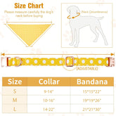 Large dog collar cuteLarge Dogs Collar Cute, Girl Dog Collar with Bow Tie, Fall Dog Bandana Collar, Bowtie Dog Collar for Medium Dogs, Female Dog Collar Christmas, Dog Girl Collar Yellow for Medium and Large Dogs