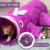 magic-mewnicorn-multi-cat-tunnel-boredom-relief-toysMagic Mewnicorn Multi Cat Tunnel Boredom Relief Toys with Crinkle Feather String for Dogs, Cats, Rabbits, Kittens and Guinea Pigs for Hiding Hunting and Resting