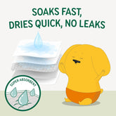 Disposable Dog Diaper Liners Booster Pads for Male & Female Dogs, 100Ct, 5 Sizes Options, Doggie Diaper Inserts Fit Most Types of Dog Diapers - Pet Belly Bands & Male Wraps (X-Small(100Ct))